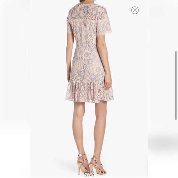 CHARLES HENRY Pink Lace Dress M - Picture 7 of 16